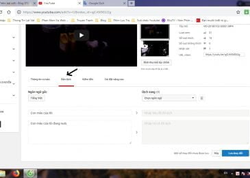 [Giao diện cũ] Hướng dẫn làm một video có nhiều ngôn ngữ tại tiêu đề và mô tả trên Youtube