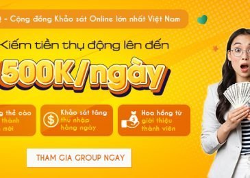 Những trang website khảo sát kiếm tiền ở Việt Nam và nước ngoài dễ thực hiện và uy tín