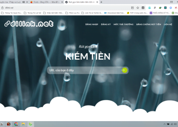 Kiếm tiền từ website rút gọn link kiếm tiền: Dilink.net