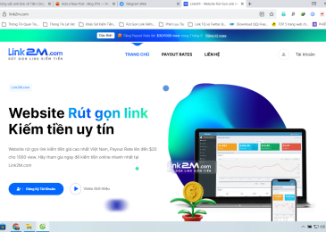 Kiếm tiền từ website rút gọn link kiếm tiền: Link2M