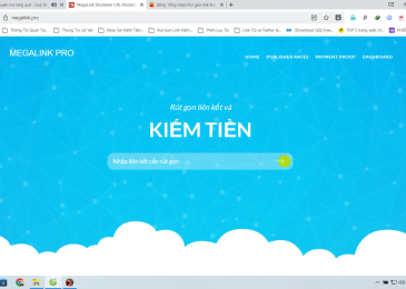 Kiếm tiền từ website rút gọn link kiếm tiền: MegaLink PRO