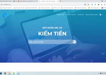 Kiếm tiền từ website rút gọn link kiếm tiền: OcTolinkz