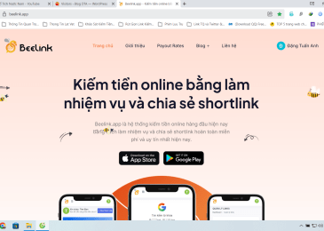Kiếm tiền từ website rút gọn link kiếm tiền: Beelink