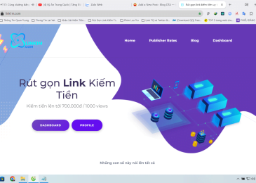 Kiếm tiền từ website rút gọn link kiếm tiền: Link1M