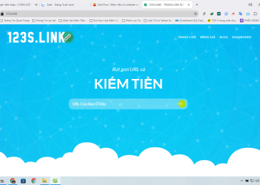 Kiếm tiền từ website rút gọn link kiếm tiền: 123S
