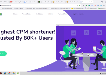 Kiếm tiền từ website rút gọn link kiếm tiền: ShrinkForEarn