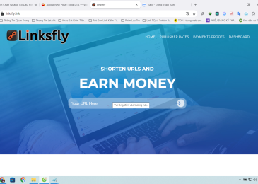 Kiếm tiền từ website rút gọn link kiếm tiền: LINKSFLY