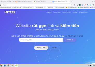 Kiếm tiền từ website rút gọn link kiếm tiền: Site2S