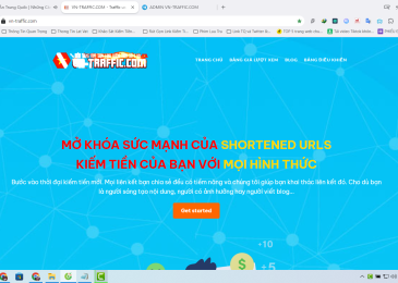 Kiếm tiền từ website rút gọn link kiếm tiền: Vn-Traffic