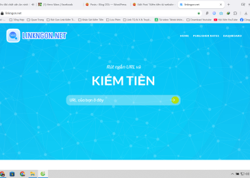 Kiếm tiền từ website rút gọn link kiếm tiền: Linkngon.net