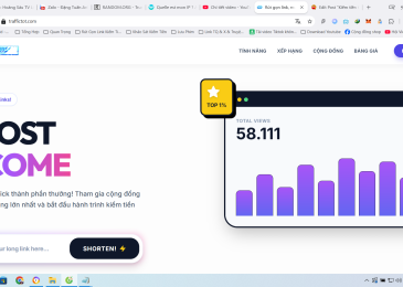 Kiếm tiền từ website rút gọn link kiếm tiền: TrafficTot