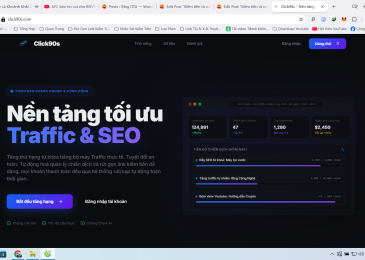 Kiếm tiền từ website rút gọn link kiếm tiền: Click90s