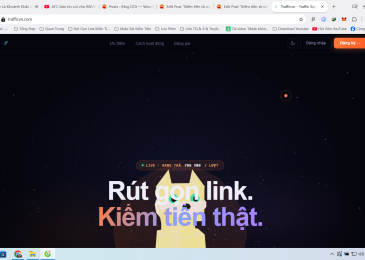 Kiếm tiền từ website rút gọn link kiếm tiền: TrafficVN